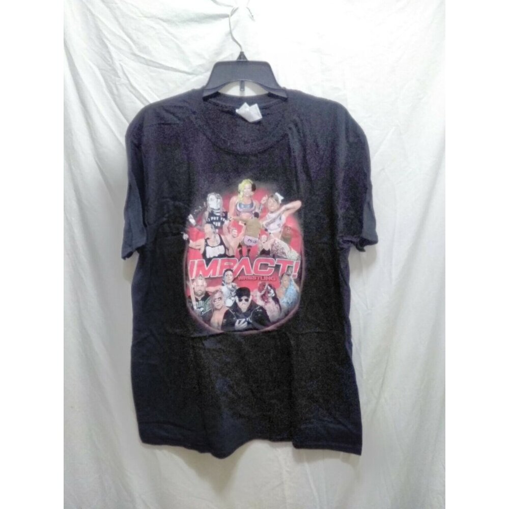 TNA Impact Wrestling Superstars Black T-Shirt XL New